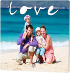 Add Your Photo or Text on Wood Picture Frame - Personalized Photo Frame Wood Home Office Desktop Decor,Pet Picture Display with Stand,Family Love Photo Frame, Customized Wedding Birthday Xmas Gift