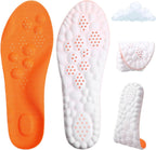 1 Pair Breathable Insoles, 4D Cloud Cushion Insole Foam Arch Shoe Insoles Memory Support Foam Massage Insole for Man Lightweight Sports Comfortable(35-36)