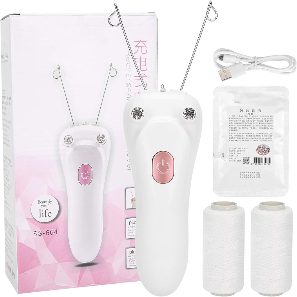 Cotton Thread Epilator Electric Cotton Thread Epilator Facial Epilator Hair Removal Machine Hair on Face & Chin[]