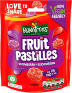 Rowntree's Fruit Pastilles Strawberry & Blackcurrant Pouch 143g (Pack of 3)
