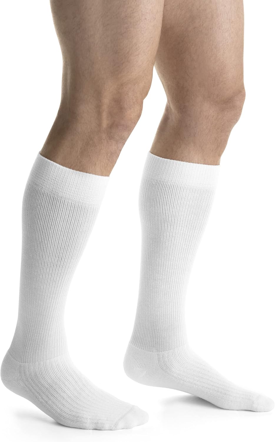 BSN Medical 110526 JOBST Compression Sock with Closed Toe, Knee High, Full Calf, X-Large, 15-20 mmHg, Cool White,X-Large Full Calf