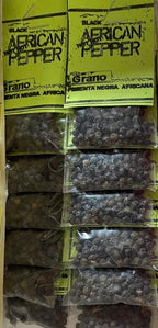 Selim Pepper/ Grains of Selim/ Uda Pepper/ Negro Pepper/ African Spices/ Hwentia 1 pack (60g) Black 2.11 Ounce (Pack of 1)