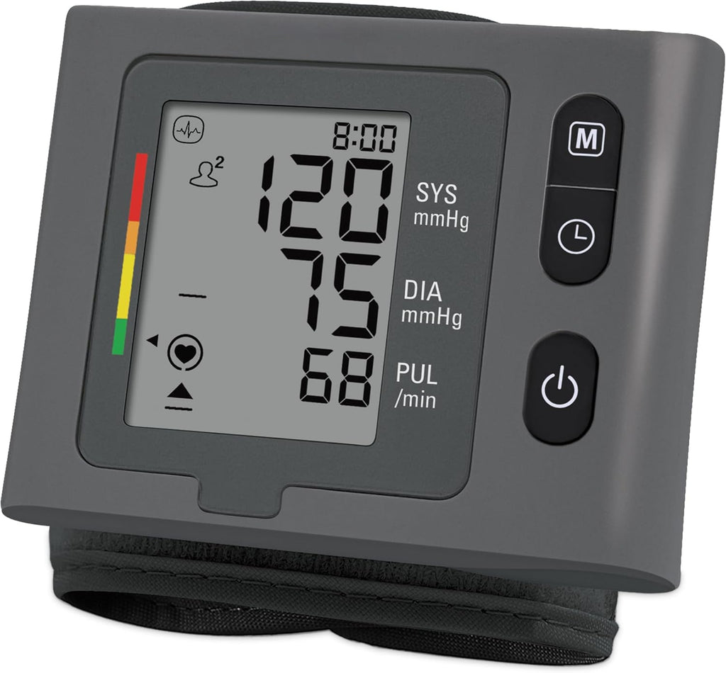 Microlife Series 600 Wrist Blood Pressure Monitor, 2 Users, Stores 198 Measurements