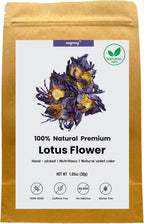 Premium Lotus Dried Natural Flowers Tea Whole Flower | Non GMO, Caffeine-free