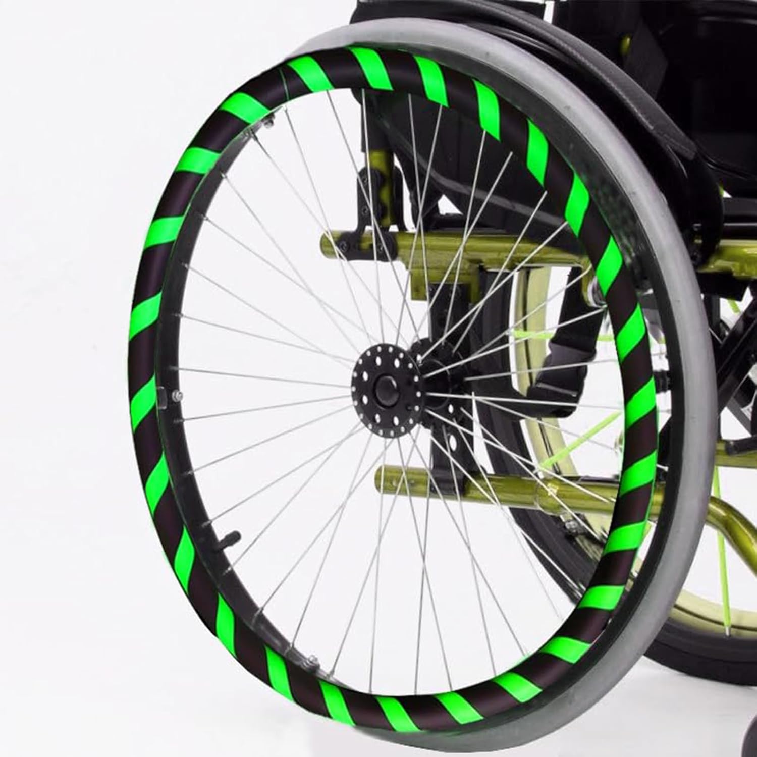 Wheelchair Push Rim Covers - Rear Wheel Sports Wheelchair Cover for Improved Grip and Traction - Silicone Hand Push Cover - Wear-Resistant
