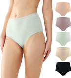 BATTEWA Washable Absorbency Incontinence Regular Underwear for Women, Reusable Leak Proof Protection Panties for Bladder Leakage(5Color, 3X-Large, 5 Pack)