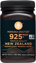 Manuka Doctor - MGO 925+ Manuka Honey Monofloral, 100% Pure New Zealand Honey. Certified. Guaranteed. Raw. Non-GMO (17.6 oz)