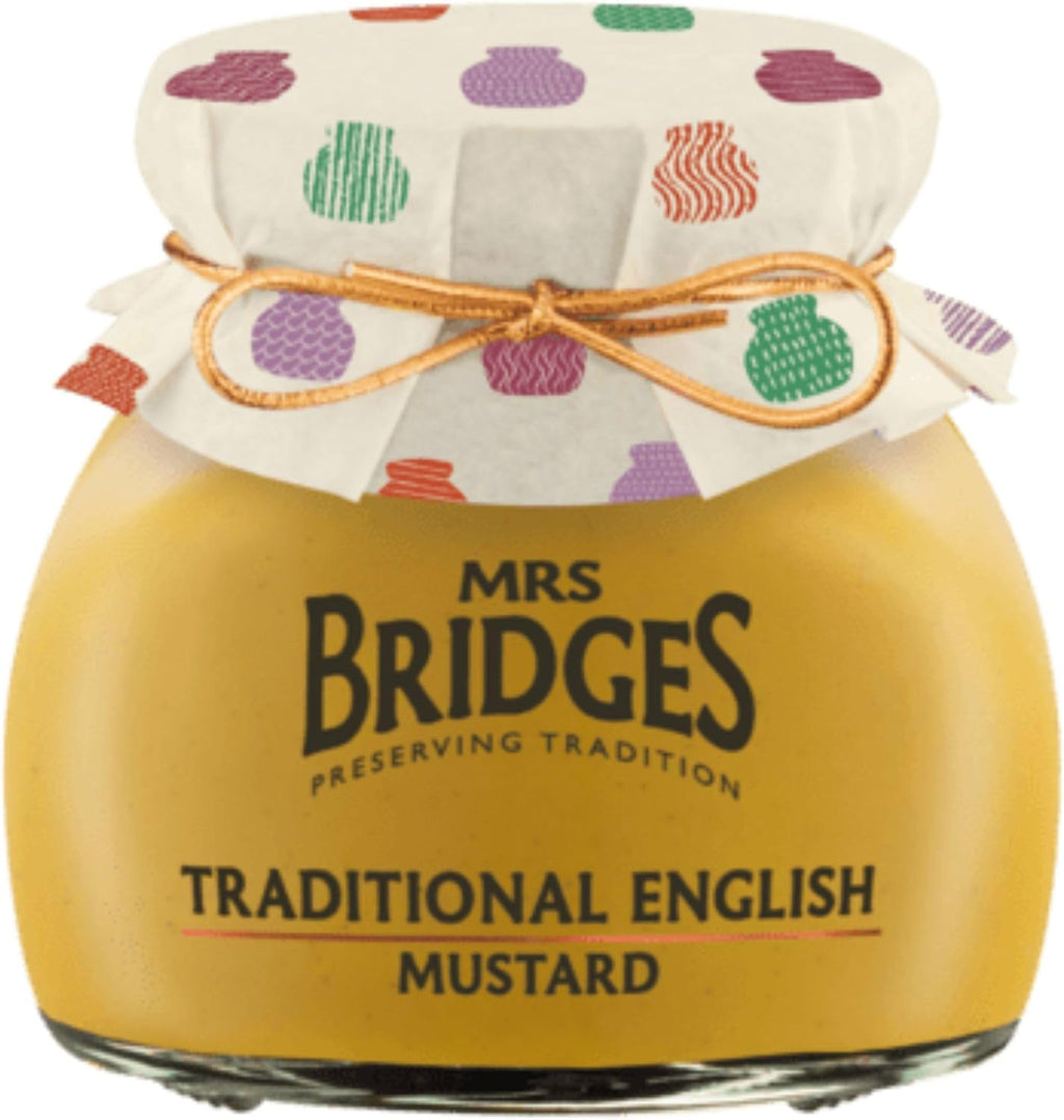 Mrs Bridges Traditional English Mustard, Made in Scotland, 7oz Jar (Pack of 3)