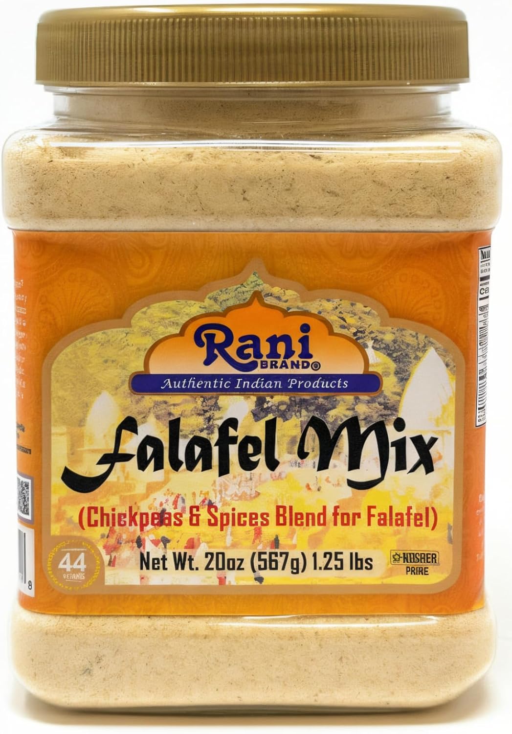 Rani Falafel Mix (Chickpeas & Spices Blend for Falafel) 20oz (1.25lbs) 567g PET Jar ~ Gluten Friendly | NON-GMO | Kosher | Product of USA