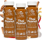 Pretty Thai Peanut Sauce, Gluten Free Certified Non-GMO Vegan Authentic Stir Fry, Dressing, Rice Seasoning, Condiment & Dipping Sauce, 100% Natural (Pack of 3)