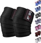 DEFY Knee Wraps for Weightlifting - Provides Knee Support for Powerlifting, Squats & Fitness Workouts