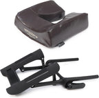 Master Massage Deluxe Adjustable Ergonomic Dream Face Cradle and Ergonomic Dream Face Cushion Pillow with Memory Foam -Face Pillow Set (Black)