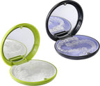 VRUIFA 2 PCS Retainer Cases, Compatible with Invisalign, Mouth Guard Case with Mirror, Suitable for Storage Retainer Removal Tool, Chewy, and Brush (1PCS Green White+1PCS Black Purple)