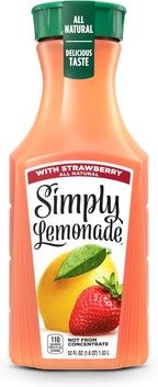 Simply Lemonade with Strawberry, 52 Fl Oz Bottle
