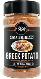 Fresh Finest Greek Potato Seasoning - 6.63oz (188g) - Mediterranean, Authentic, Kosher, All-Natural, Non-GMO