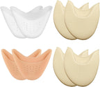 Toe Pads for Pointe Shoes Set (4 Pairs), Breathable Silicone Toe Pads with Holes & Soft Fabric Ballet Toe Pads, Gel Pointe Shoe Toe Pad Cushion Protectors for Dancers & High Heels Relief
