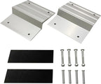 MaxxHaul Aluminum Ramp Top Kit 2 Pack Turns 2x8 Boards into Utility Loading Ramps 1400 lb Capacity with Non‑Skid Surface and Tailgate Protective Pads (80439)