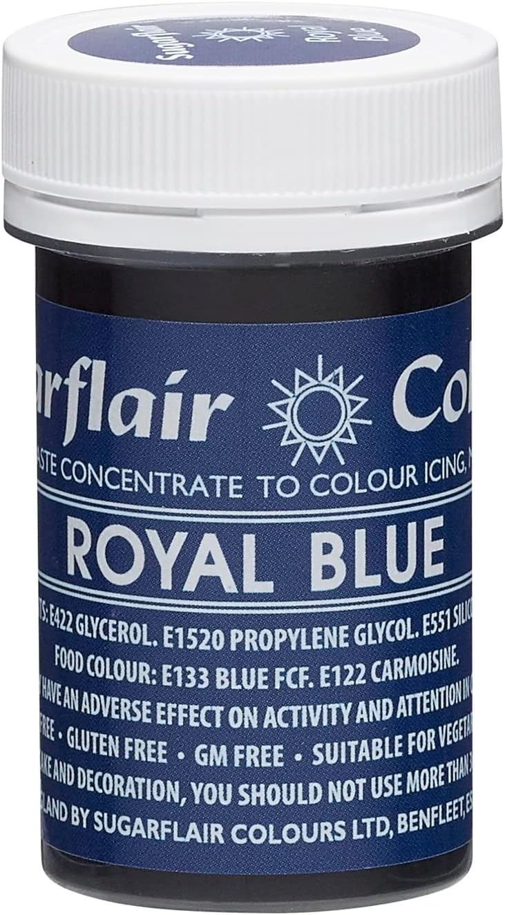 Sugarflair Spectral Edible Food Colouring Colour Paste Icing 25G - Royal Blue