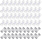 60 Pack Elastic Bandage Clips Aluminum Butterfly Bandage Clips Bandage Wrap Clip Fasteners for Self-Adhesive Bandage Wrap Compression Bandage Wraps Self-Adh Wrap Rolls 2 Types