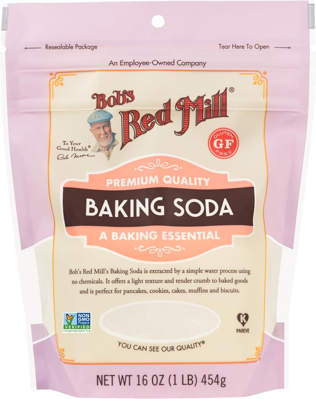 Bob's Red Mill Baking Soda, 16oz (Pack of 1) - Non GMO, Gluten Free, Vegan, Paleo Friendly, Kosher