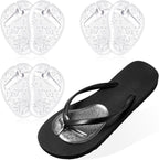 Handepo 3 Pairs Gel Metatarsal Pads for Thong Forefoot Cushion Inserts Foot Pads Non Slip Shoe Cushion for Self Adhesive Sandals Thong Pads Toe Post Protector Pain of Foot Grip Pads for Women Men