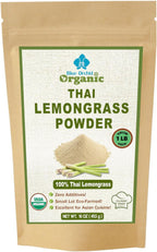Lemongrass Powder | Organic Dried Thai Spice Herb | Freshly Ground Lemon Grass Stalks | Culinary Grade Seasoning for Cooking and Tea (16 OZ)