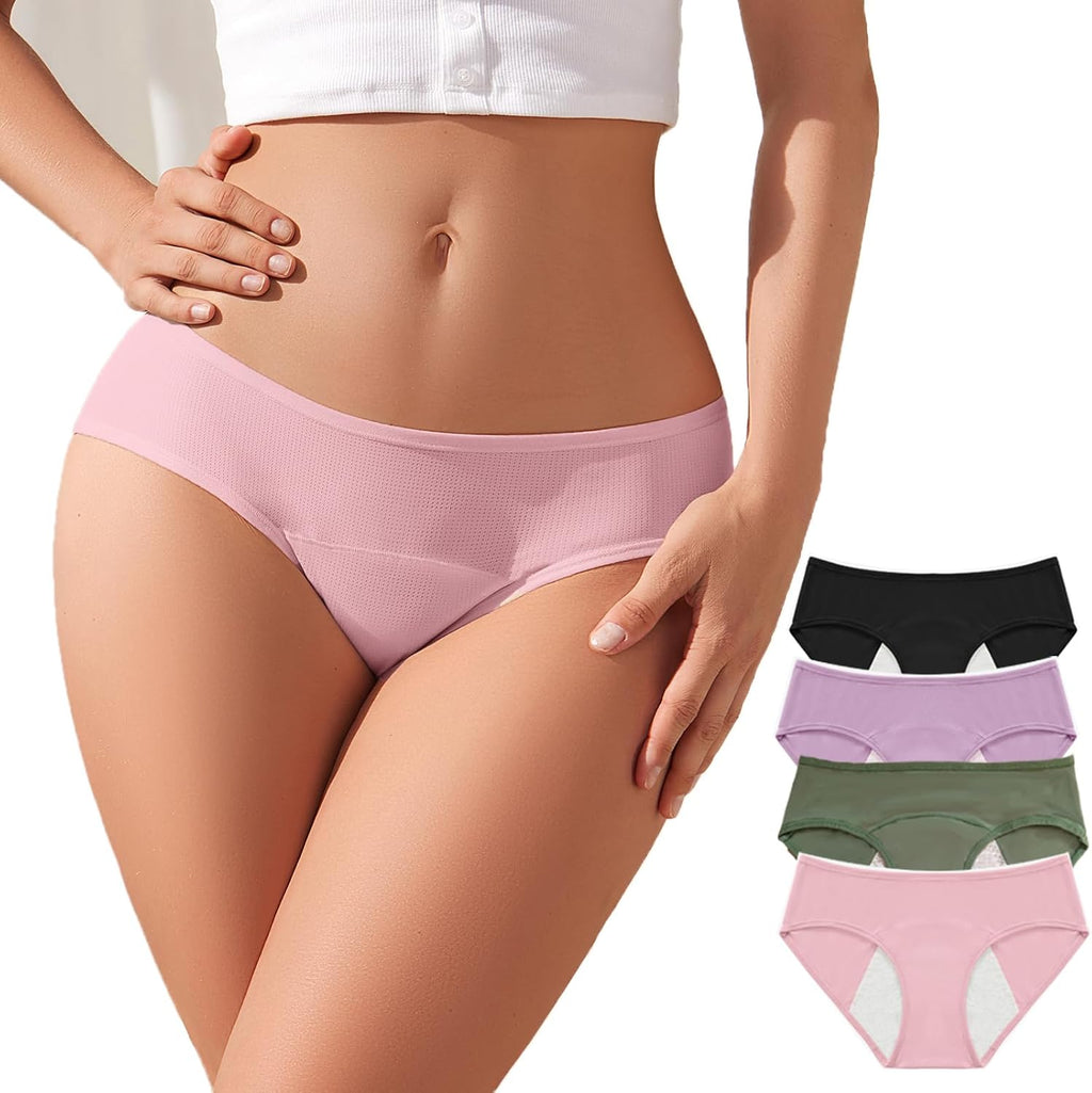 Incontinence Underwear for Women Cotton Leak Proof Panties Washable Urinary Bladder Leak Proof Underwear Postpartum Protective Briefs