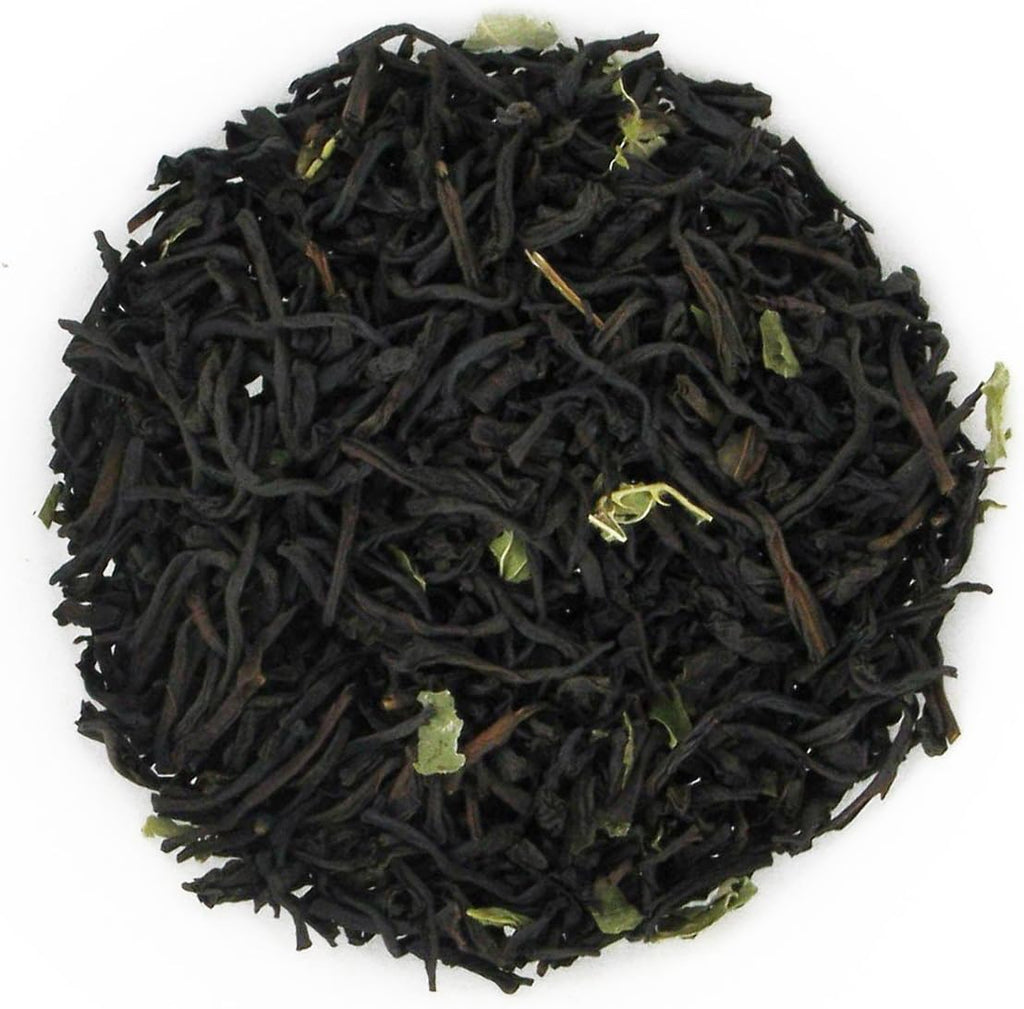 English Tea Store Chocolate Mint Flavored Black Tea | Loose Leaf Tea - 16oz | Rich Chocolate and Refreshing Mint Blend | Premium Loose Leaf Black Tea | Perfect Hot or Iced Beverage