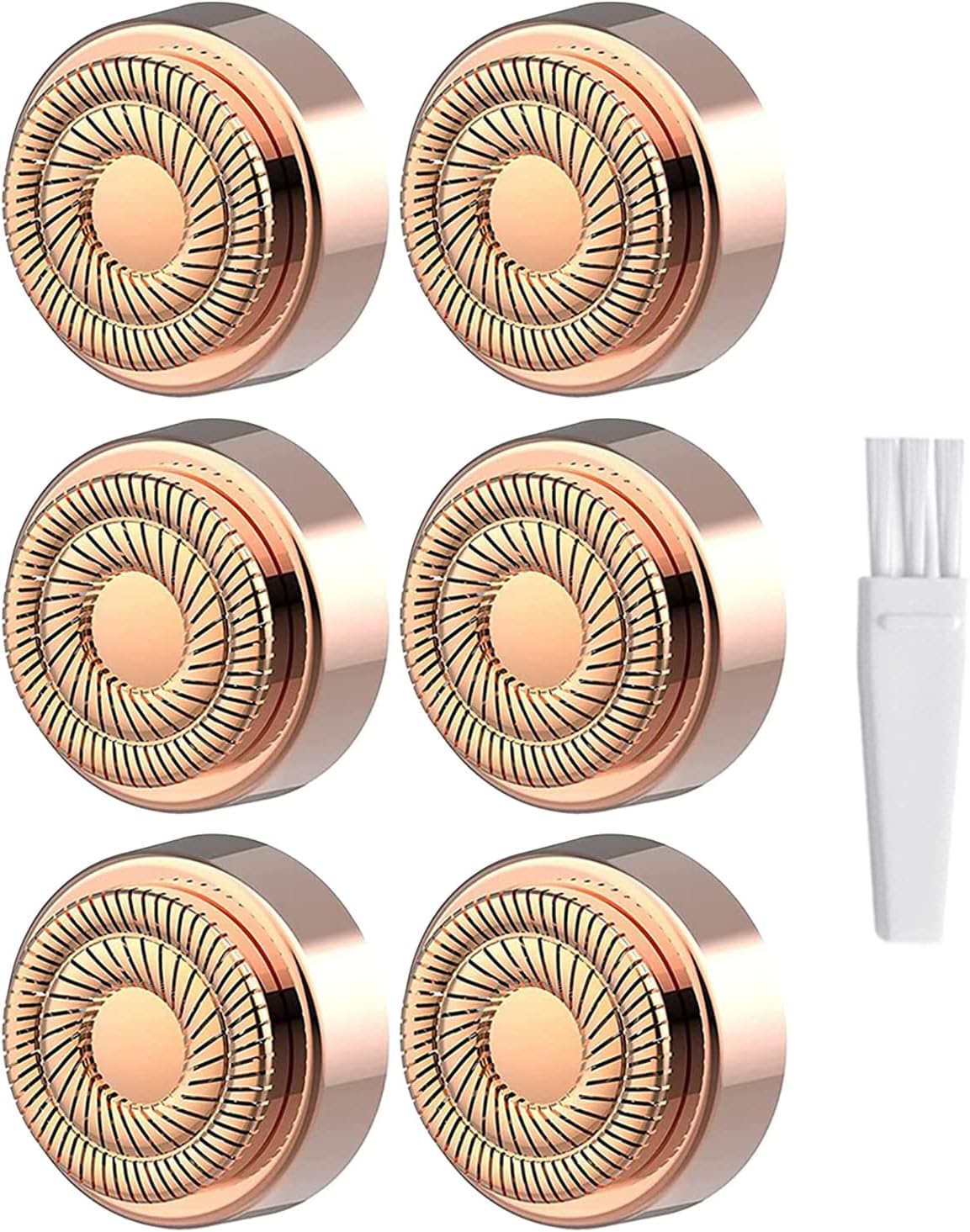 Generation 2 Replacement Heads for Flawless Finishing Touch Hair Removal Tool for Women, Double Ring Blades for Gen 2 Device Old Flawless, 6 Count