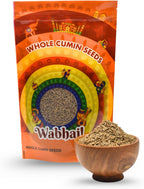 Wabhai! Whole Cumin Seeds (Jeera) | Whole Spice | Warm, Nutty & Aromatic | All Natural | Essential Spice | Premium Quality | Finest Spices (14oz (400g), 14, Ounce)