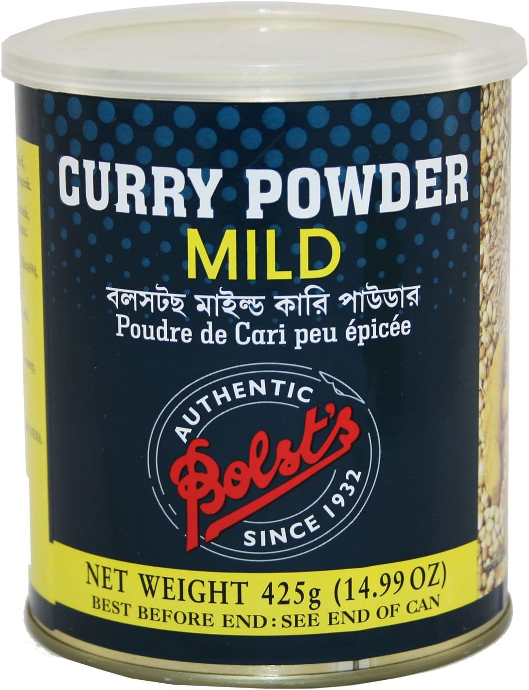 Bolst's Mild Curry Powder Tin 425g