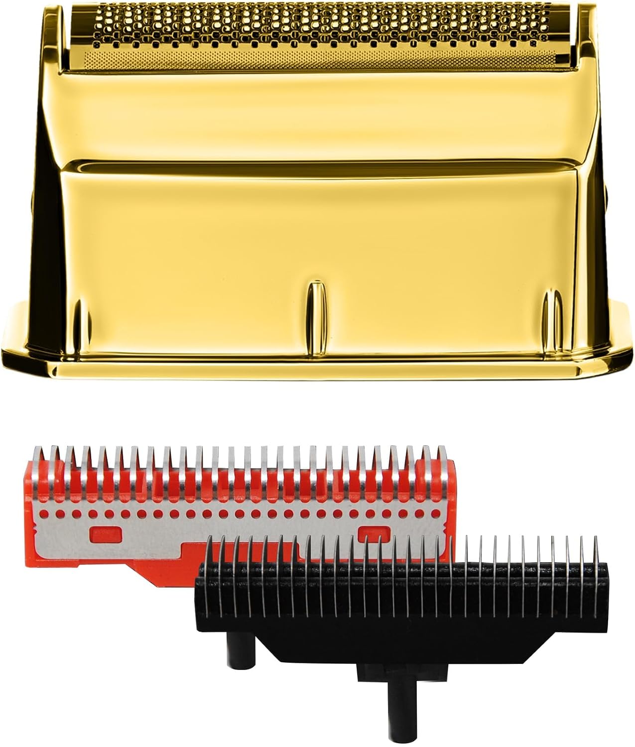 GAMMA+ Replacement Uno Mens Shaver Gold Titanium Single Foil Head with Echo & Forged Cutters