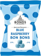 Original Bonds Of London Blue Raspberry Bon Bons Bag Sugar Dusted Raspberry Flavored Chewy Sweets Imported From The UK England