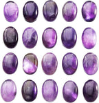 mookaitedecor 12pcs Oval Cabochon Gemstone CAB Flatback Stone for Jewelry Making