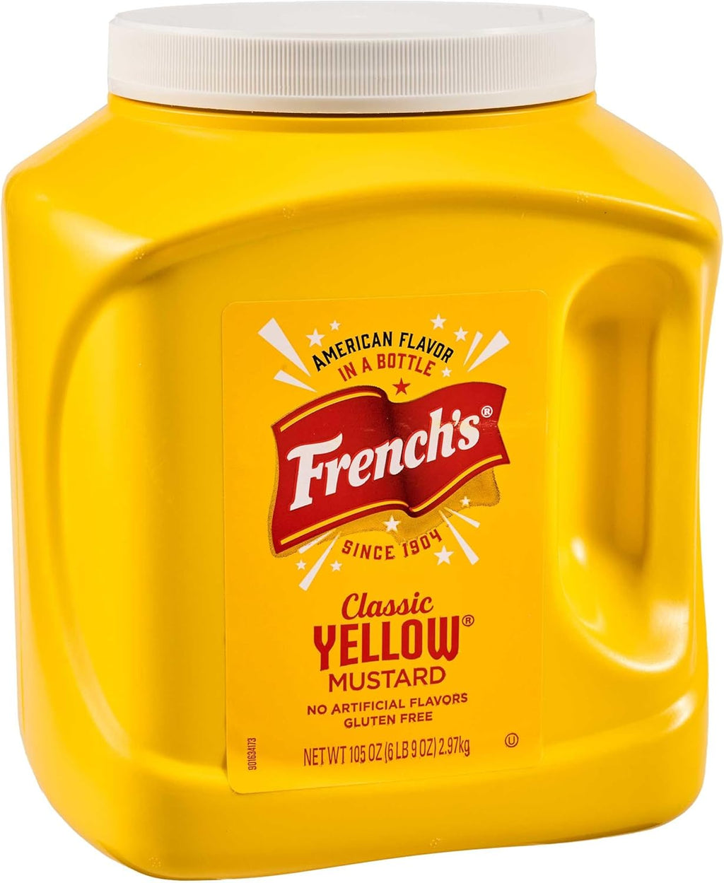 French's Classic Yellow Mustard, 105 oz - One 105 Ounce Bulk Container of Tangy and Creamy Yellow Mustard Perfect for Professional Use or for Refillable Containers at Home