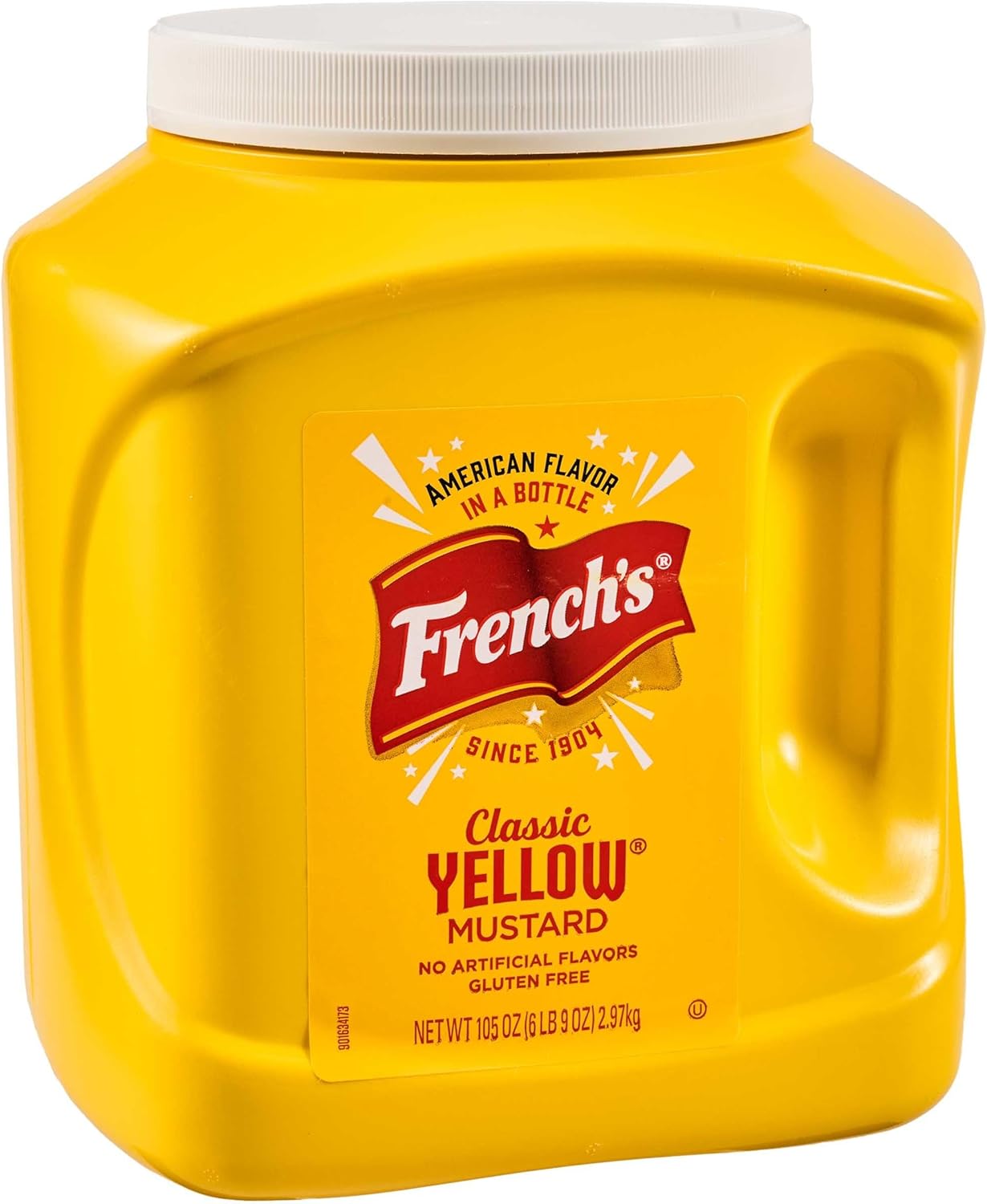 French's Classic Yellow Mustard, 105 oz - One 105 Ounce Bulk Container of Tangy and Creamy Yellow Mustard Perfect for Professional Use or for Refillable Containers at Home