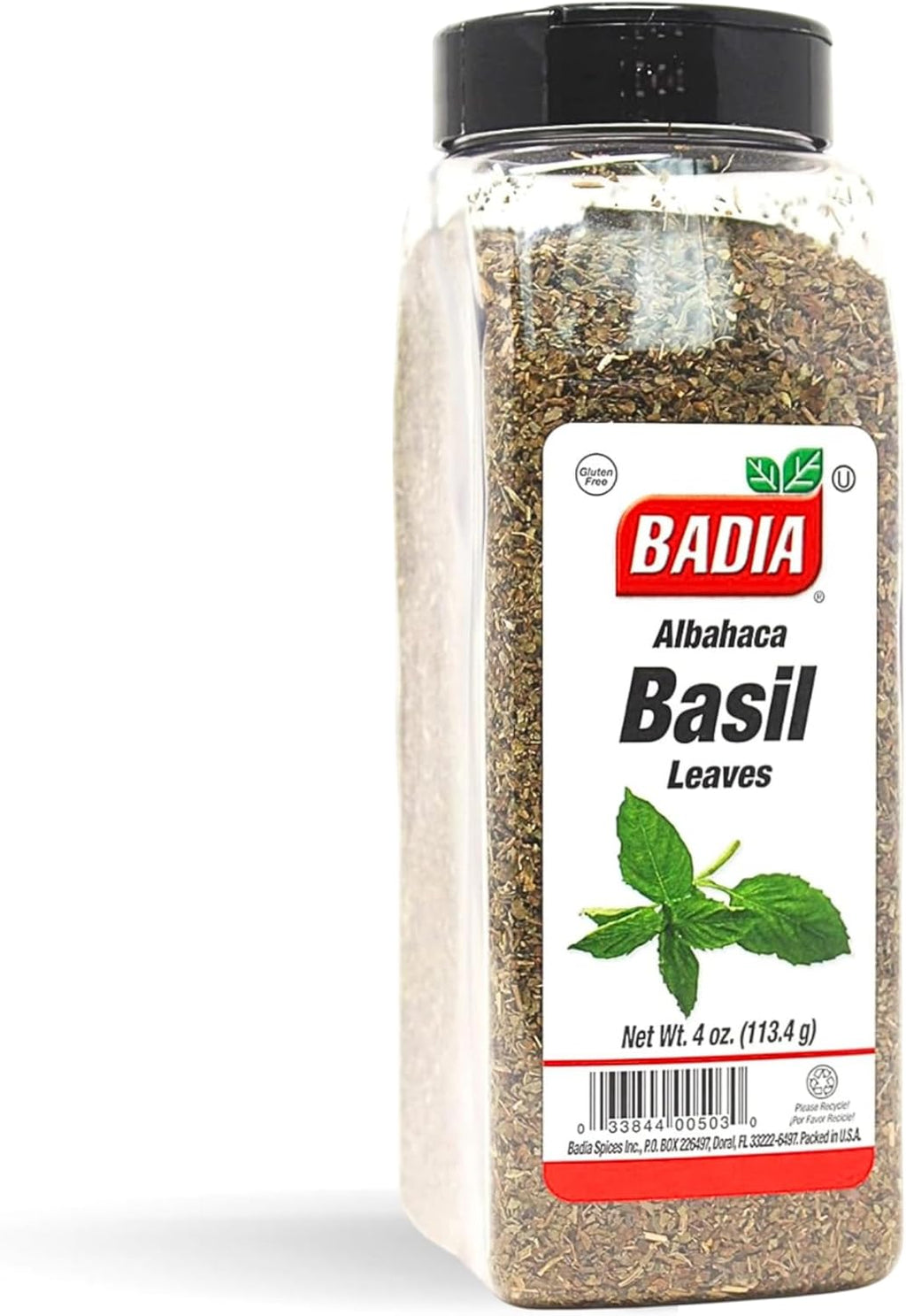 Badia Basil Leaves, 4 oz – Premium Dried Basil for Cooking, Seasoning, and Garnishing