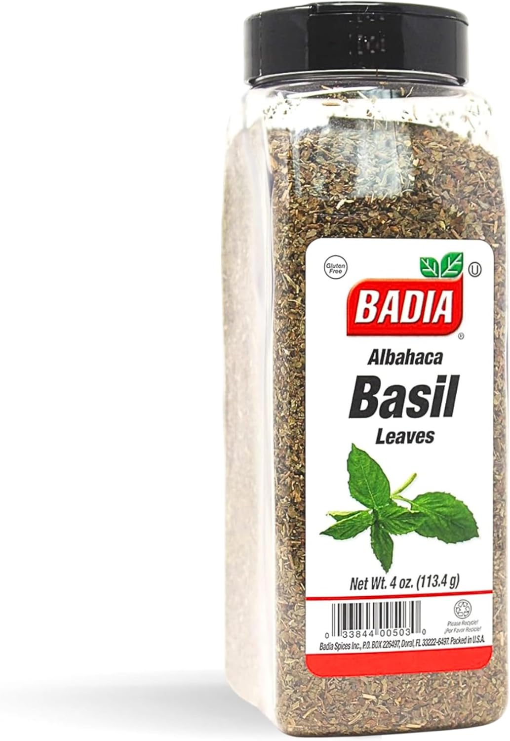 Badia Basil Leaves, 4 oz – Premium Dried Basil for Cooking, Seasoning, and Garnishing