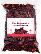 Organic Hibiscus Tea Loose Leaf – 2 lb Whole Flor de Jamaica Petals | Dried Hibiscus Flowers for Tea, Agua Fresca & Herbal Infusions | Caffeine-Free, Non-GMO, Gluten Free