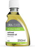 Winsor & Newton Refined Linseed Oil, 250ml (8.4-oz) Bottle