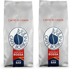 Caffè Borbone Miscela Rossa Whole Bean Coffee, Red Blend, 100% Robusta, Dark Roast, 2.2 lb Bag (Pack of 2)