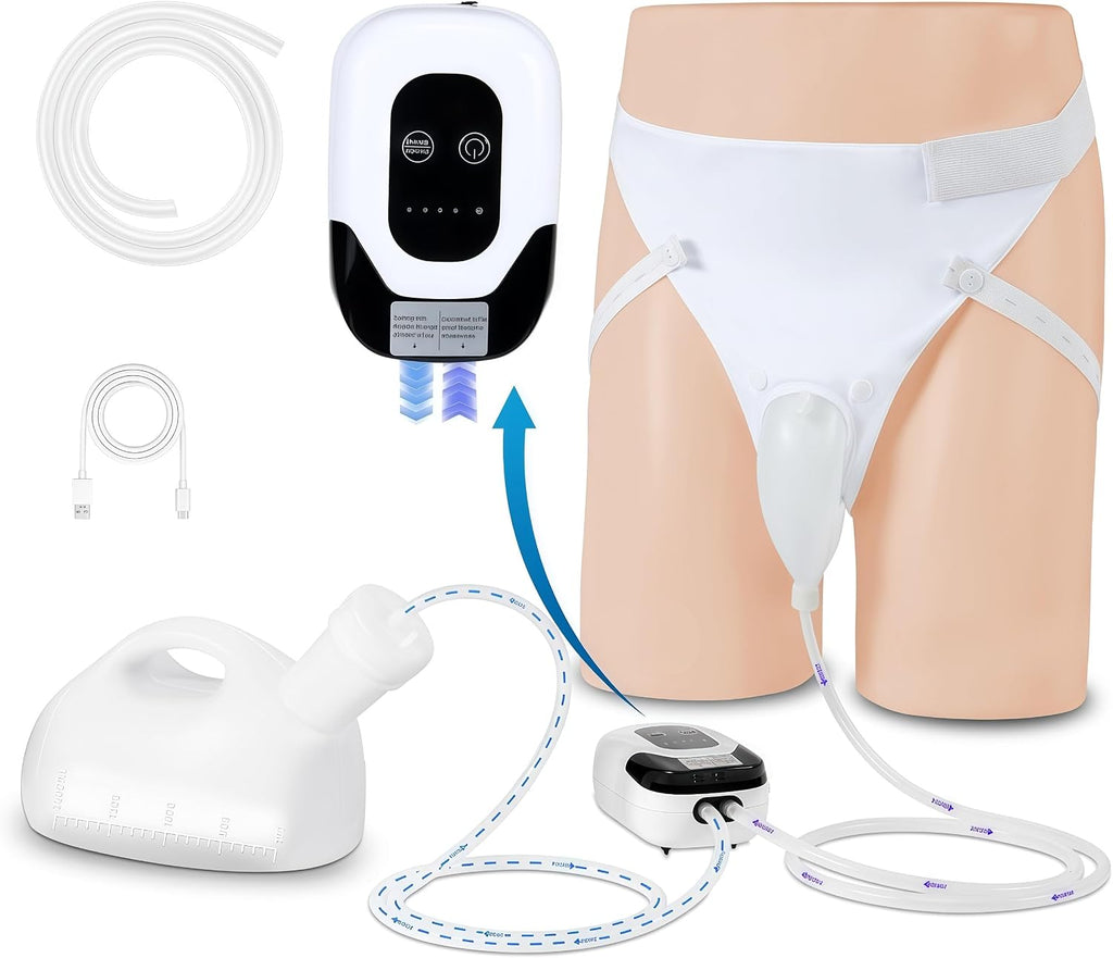 2026 Upgraded Version Intelligent Female Electric Urinal with Non-Invasive Sensitive Sensor Technology for Automatic Start, Bed Rest Anti-Leakage Design, 2000mL Large Capacity, 6.5 ft Catheter
