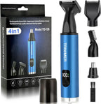 Nose Hair Trimmer for Men, Ear and Nose Hair Trimmer for Women,Sideburn,Eyebrows Hair Trimmer, Electric Facial Hair Remover with LED light display, Rechargeable, Waterproof for Home, Travel Business