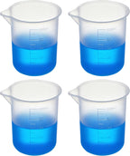 4PCS Silicone Laundry Detergent Cup Holder - Liquid Laundry Detergent Dispenser Cups Reusable, Flexible Washable Liquid Measuring Cups for Home, Dorm, Hotel