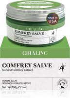 Handmade Organics Comfrey Salve 3.5oz – Natural Herbal Balm for Bones, Muscles, Joints, Knees & Skin - Made In USA - Handcrafted with Slow-Infused Herbs & Mineral-Rich Ingredients for Daily Skin