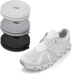 3Pairs Elastic Shoelaces for ON Cloud 5 & 6 Running Shoes, Stretchy Bungee Strings No Tie Replacement Speed Laces