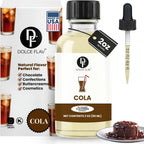 Dolce Flav Natural Cola Extract - 2 Ounce Oil-Soluble Multipurpose Flavoring Ideal for Candy Making, Baking, Lip Balm, and Ice Cream - Perfect Kitchen Gift for Holidays