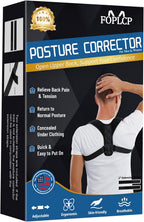 Posture Corrector for Men and Women - Invisible & Mesh Breathable Upper Back Brace - Adjustable Back Straightener - Relieve Shoulder, Neck & Back Pain, L(38-48inch) 1PCS