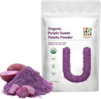 UNLEASH'D ORGANIC Organic Purple Potato Powder 16 oz – 100% Pure Natural Superfood, Rich in Antioxidants & Plant Nutrients