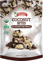Jennies USDA Organic Coconut, Cacao Nibs and Dark Chocolate Bites, Raw, Plant-Based, Vegan, Certified Gluten Free, Non-GMO, Sulfite Free, OU Kosher, Individually Wrapped, (Cacao, 24 Ounce)